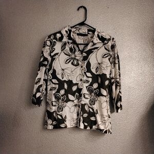 Stitches Australia Linen Floral Blouse  Size 14